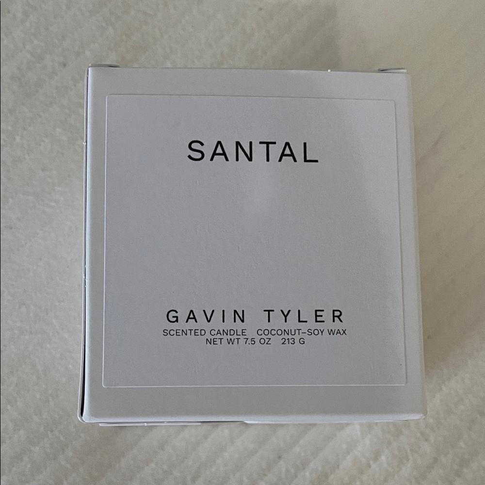 Santal White Candle